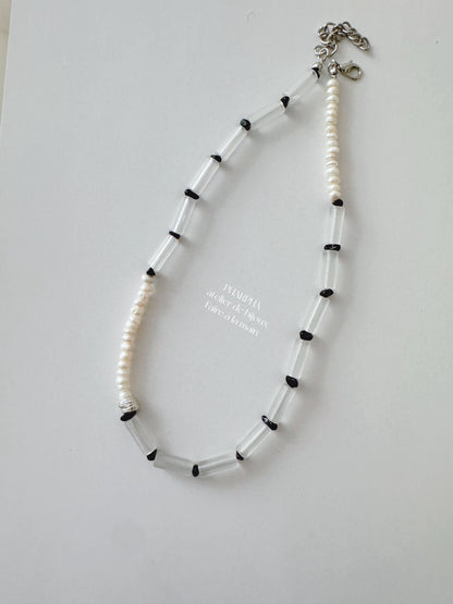 Ice Color Beaded Necklace