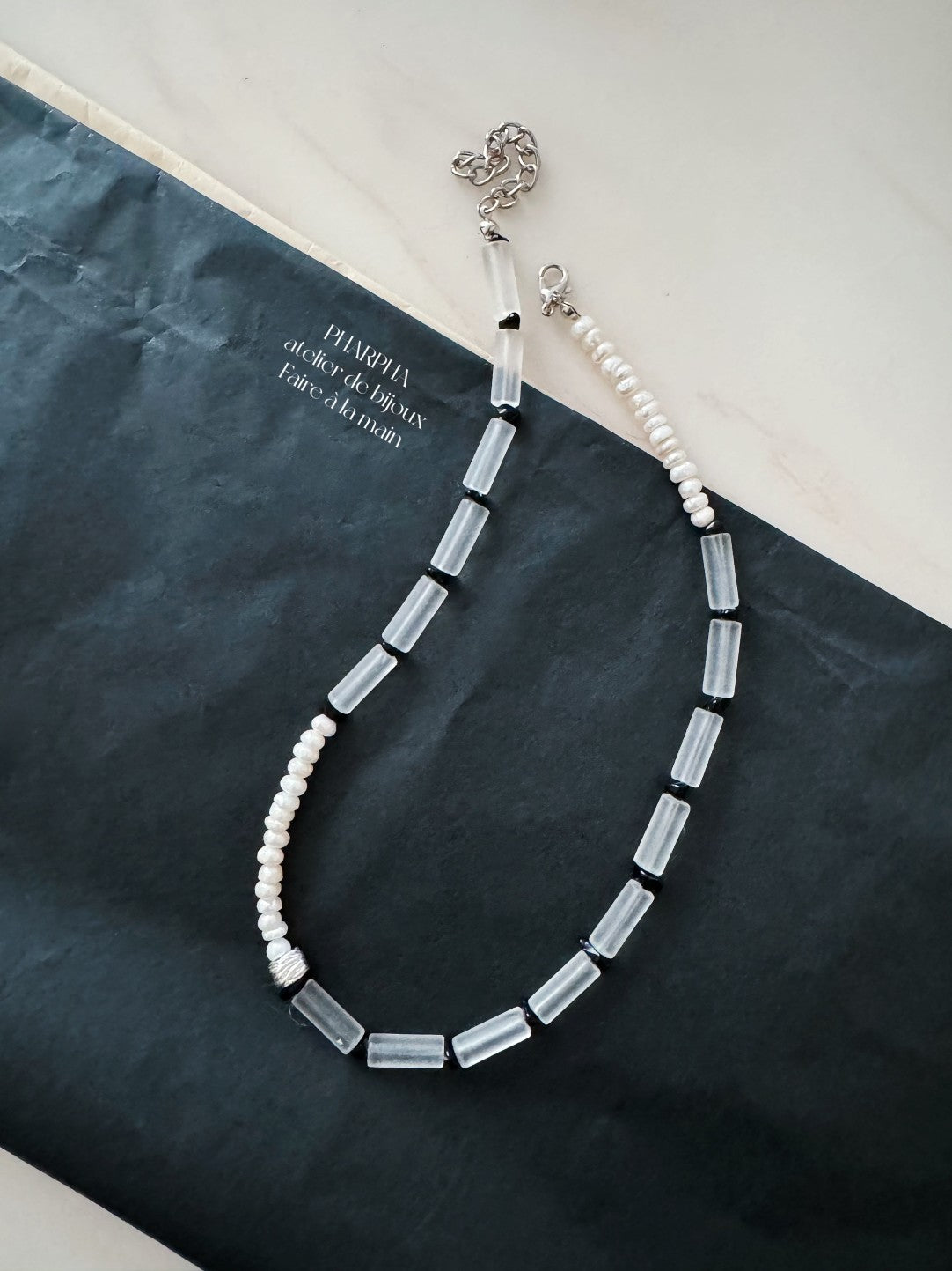 Ice Color Beaded Necklace