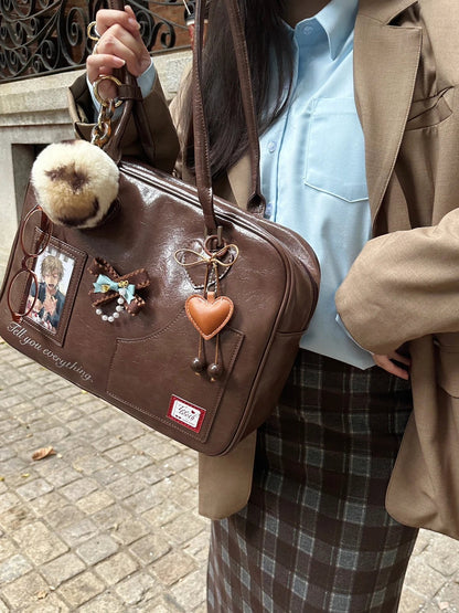 JK Uniform Style Boston Shoulder Ita Bag