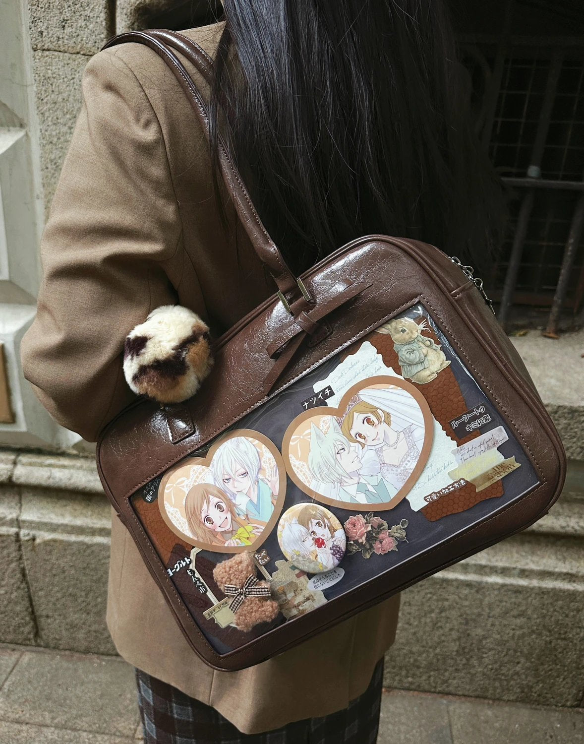 JK Uniform Style Boston Shoulder Ita Bag