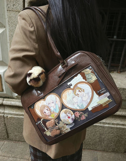 JK Uniform Style Boston Shoulder Ita Bag