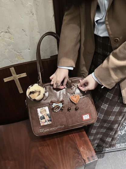 JK Uniform Style Boston Shoulder Ita Bag