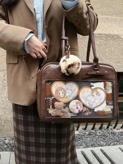 JK Uniform Style Boston Shoulder Ita Bag