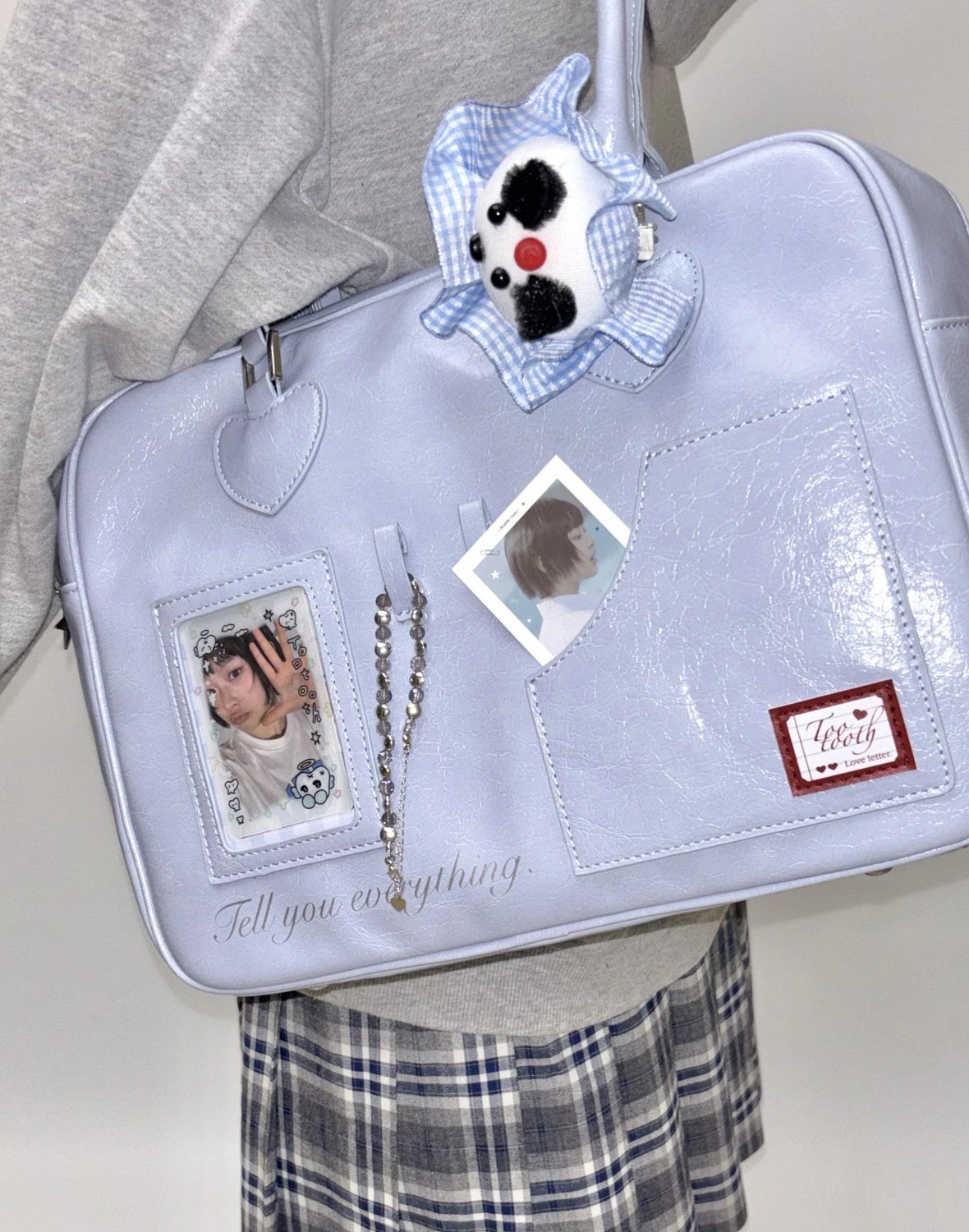 JK Uniform Style Boston Shoulder Ita Bag