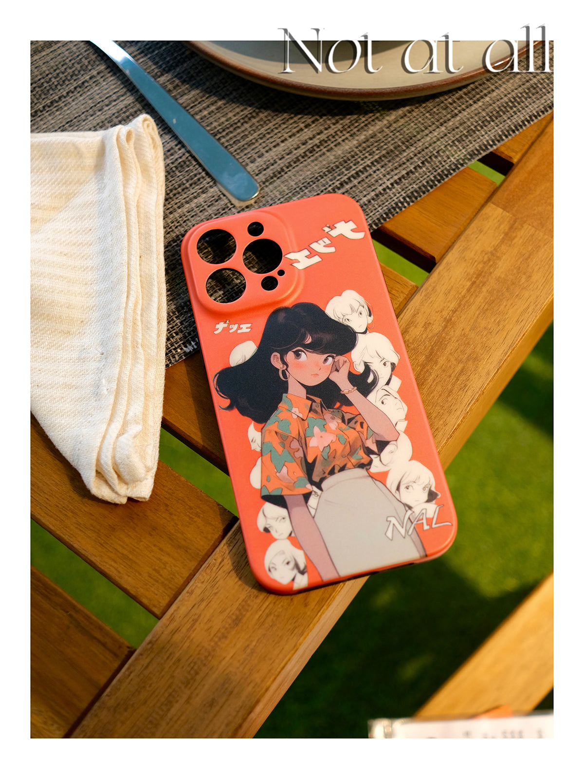 Japanese Cartoon Girl Printed Phone Case