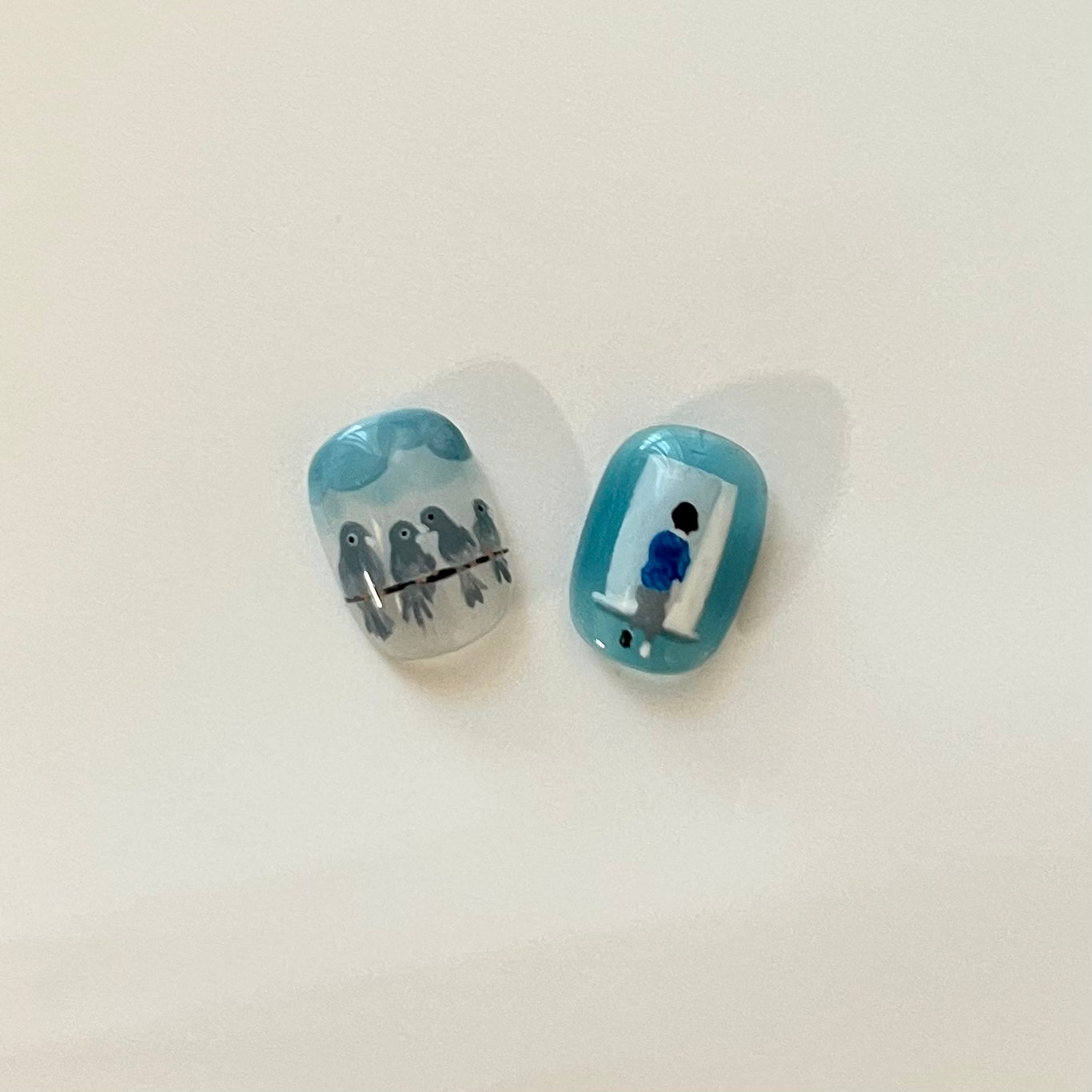 Japanese Style Restarting Life Press On Nails Set