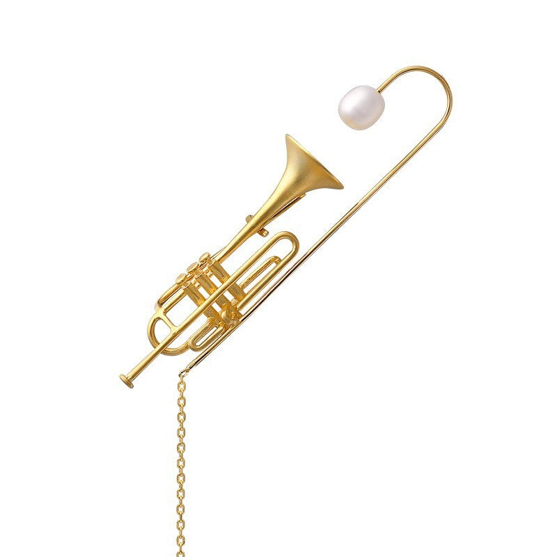 Jazz Trumpet Brooch