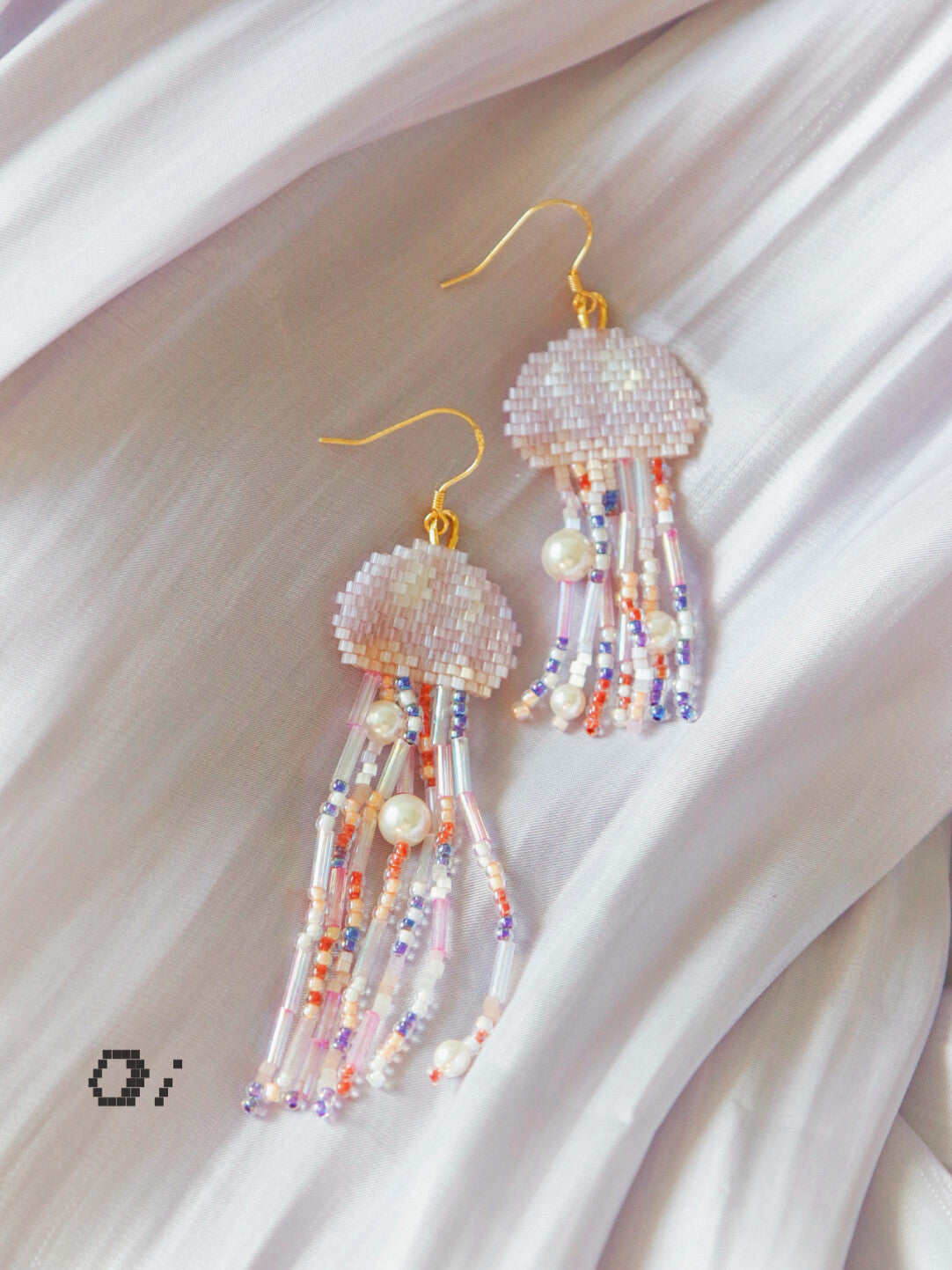 Jellyfish MIYUKI Beaded Earrings