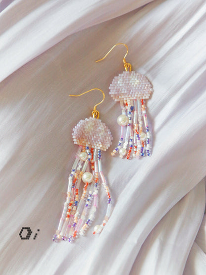 Jellyfish MIYUKI Beaded Earrings