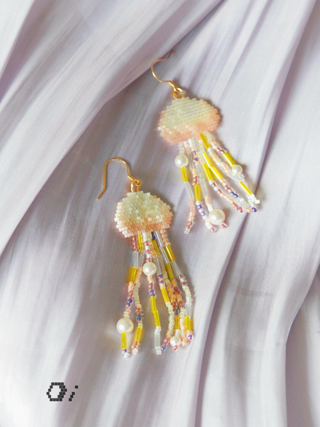Jellyfish MIYUKI Beaded Earrings