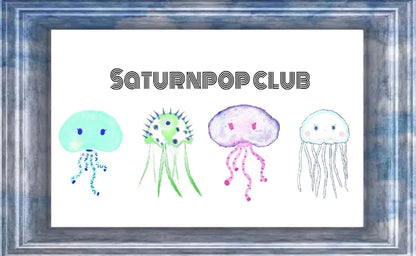 Jellyfish Waterproof Temporary Tattoo Stickers Set
