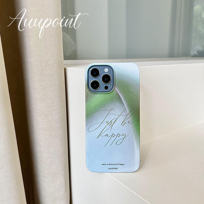 Just Be Happy Printed Phone Case