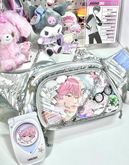 Kawaii Cat-Shaped Sling Ita Bag
