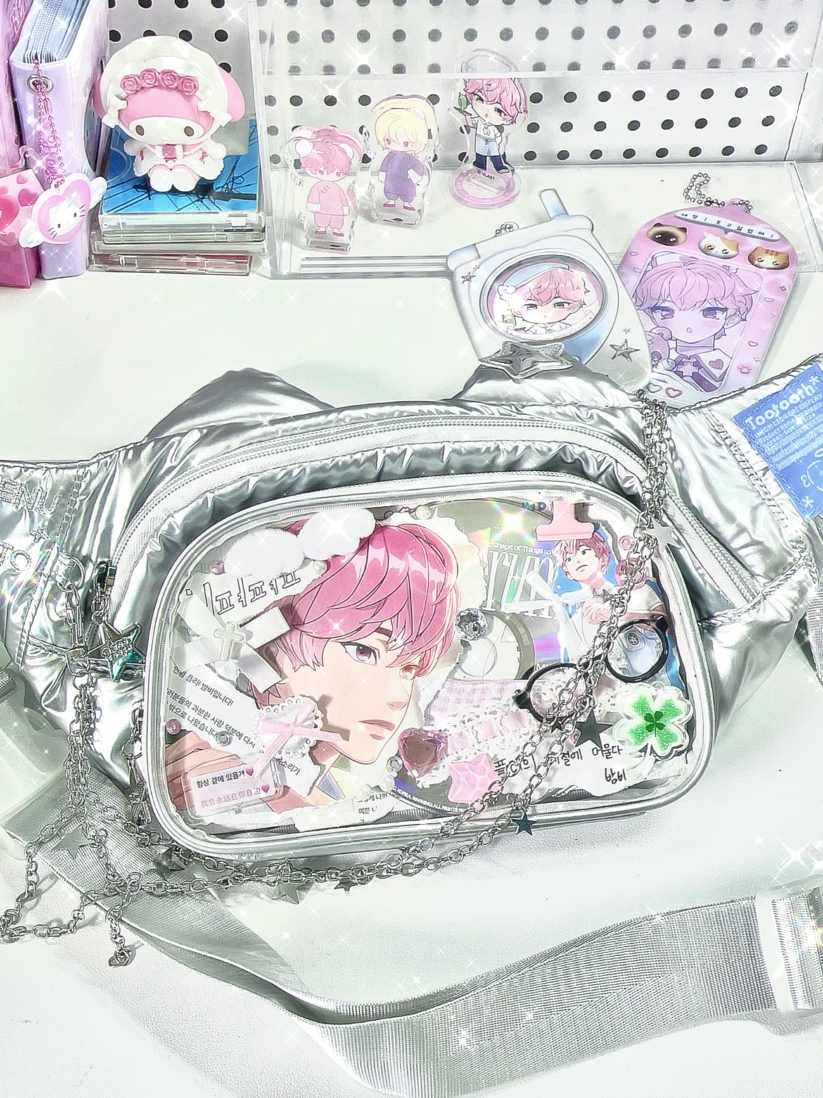 Kawaii Cat-Shaped Sling Ita Bag