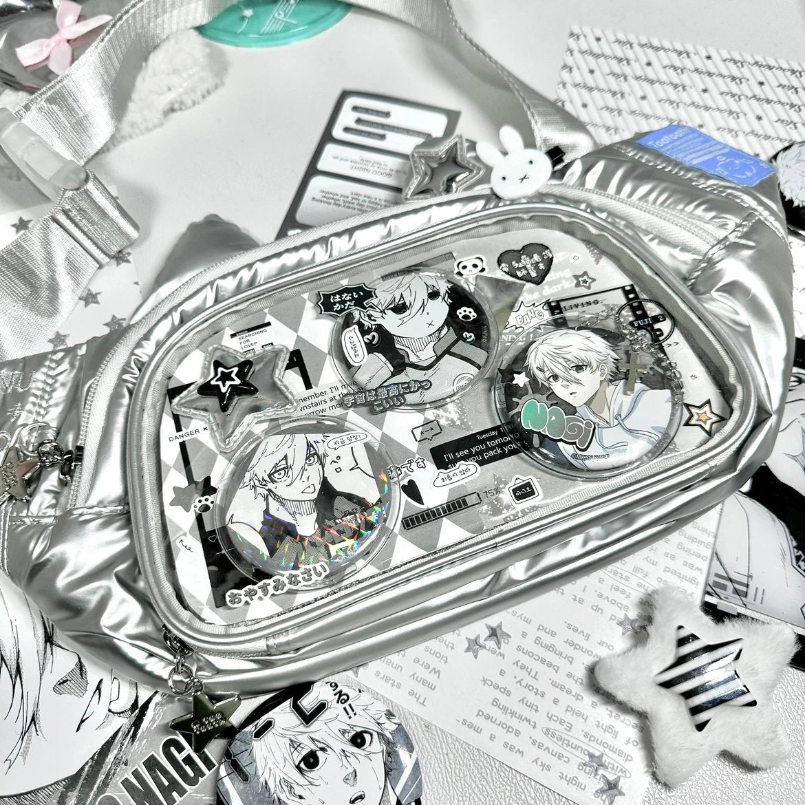 Kawaii Cat-Shaped Sling Ita Bag