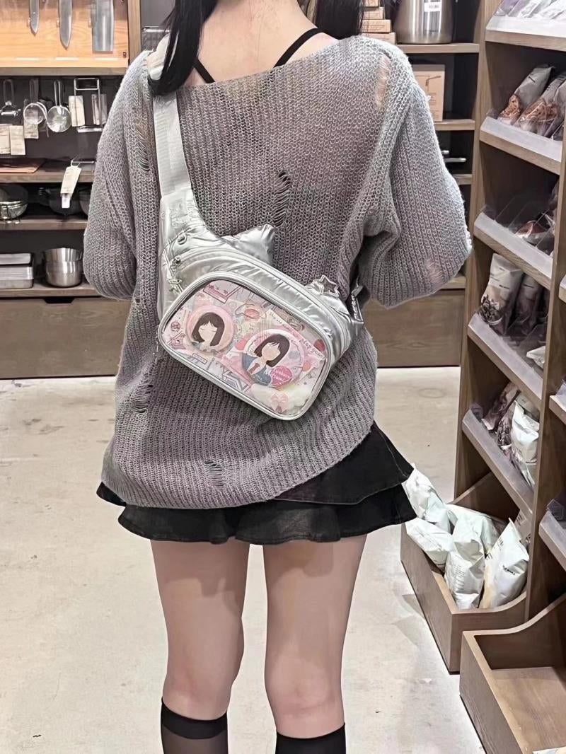 Kawaii Cat-Shaped Sling Ita Bag