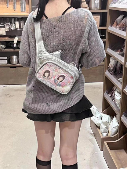 Kawaii Cat-Shaped Sling Ita Bag
