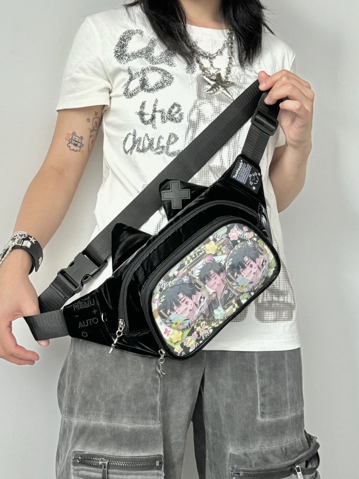 Kawaii Cat-Shaped Sling Ita Bag