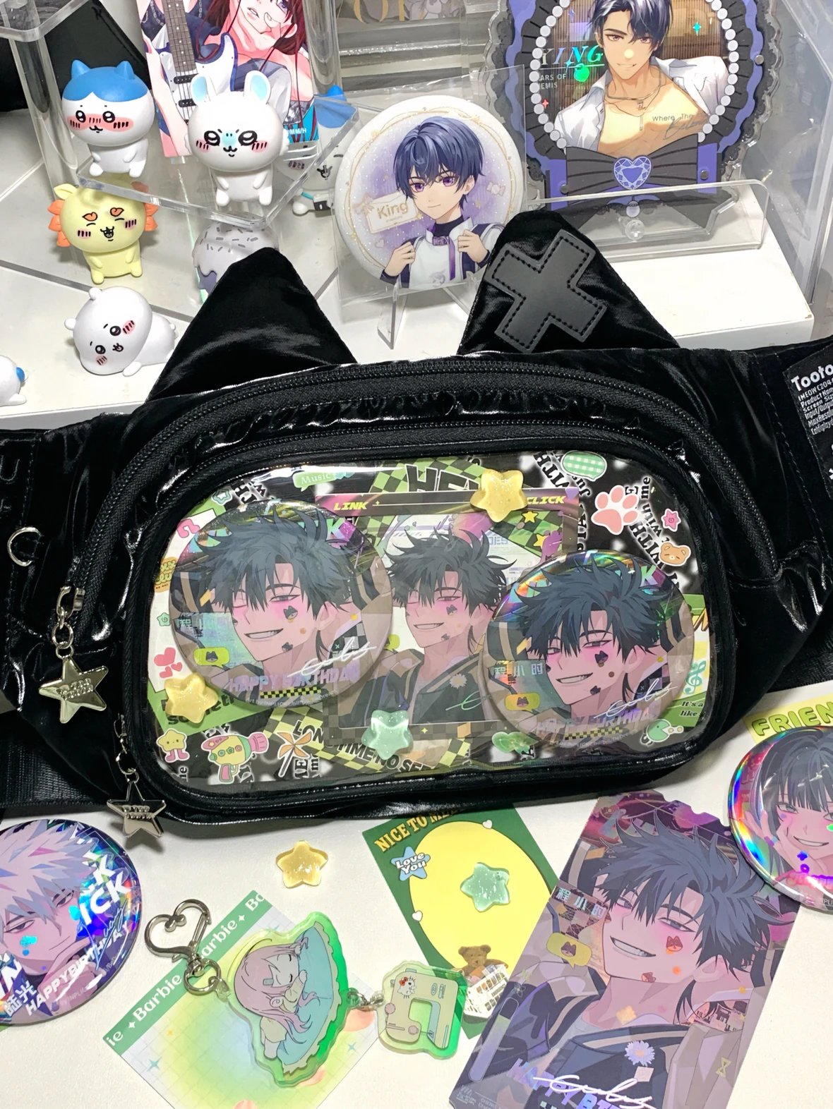 Kawaii Cat-Shaped Sling Ita Bag