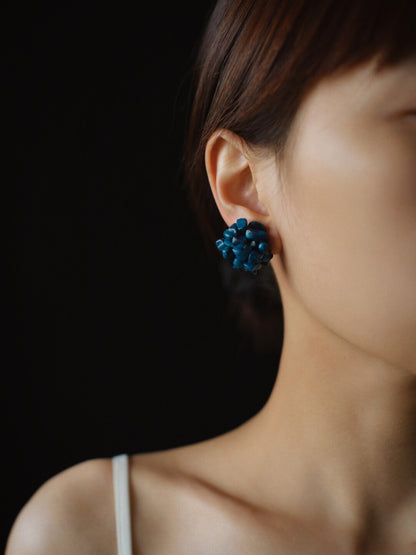 Klein Blue Flower Earrings