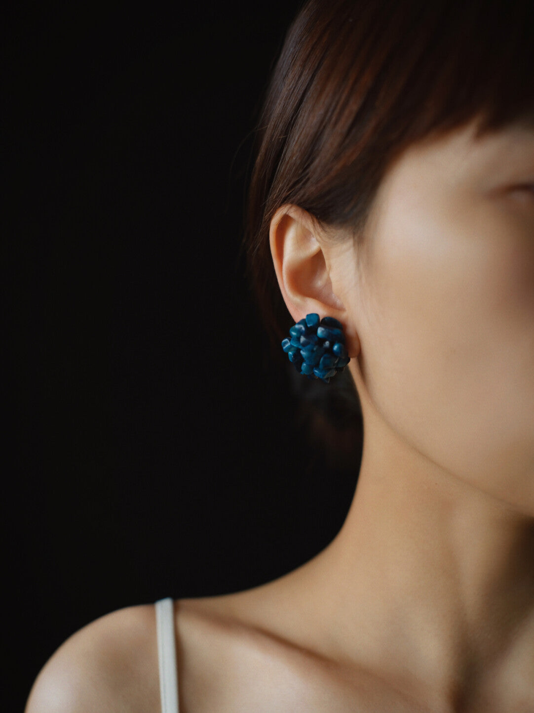 Klein Blue Flower Earrings