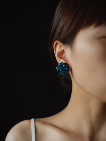 Klein Blue Flower Earrings