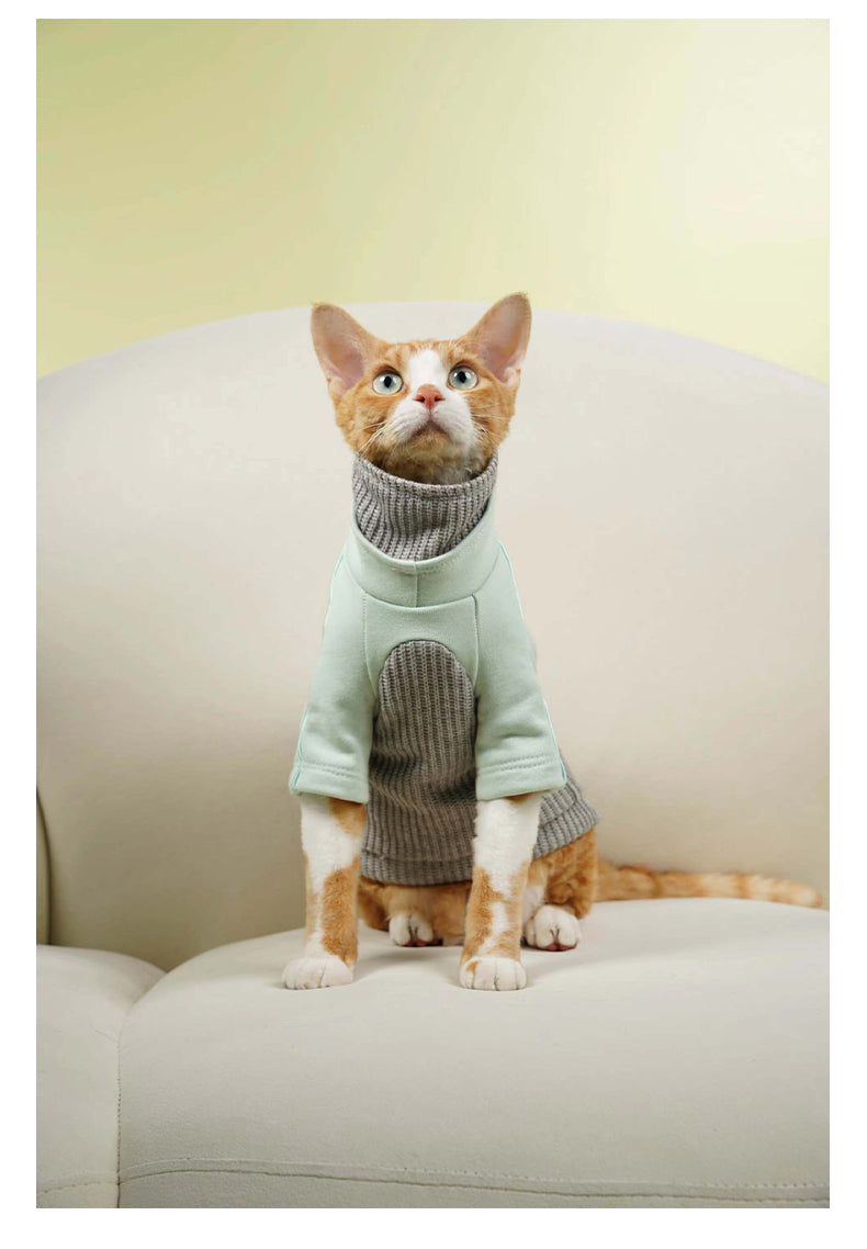 Knitted Cat Sweatshirt