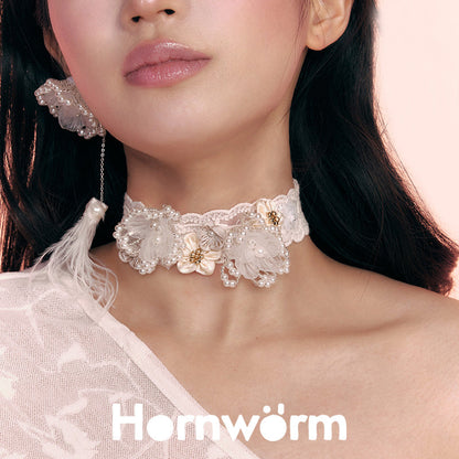 Lace Beaded Choker