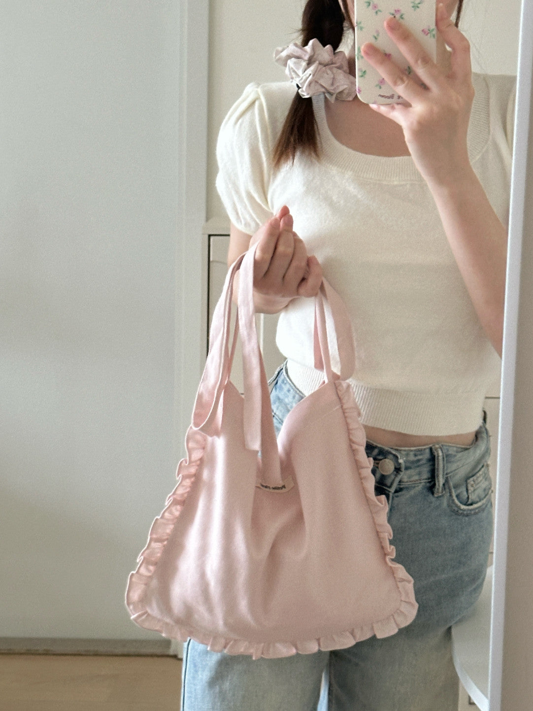 Lace Bow Crossbody Bag