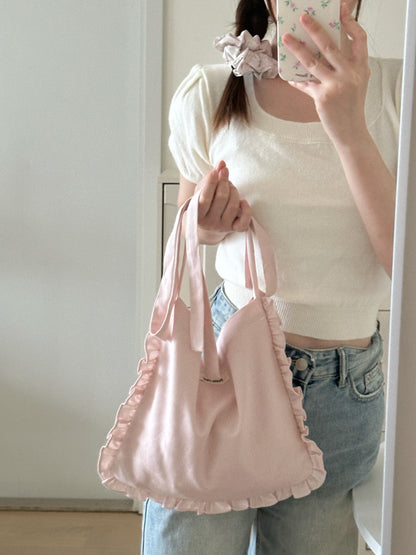 Lace Bow Crossbody Bag