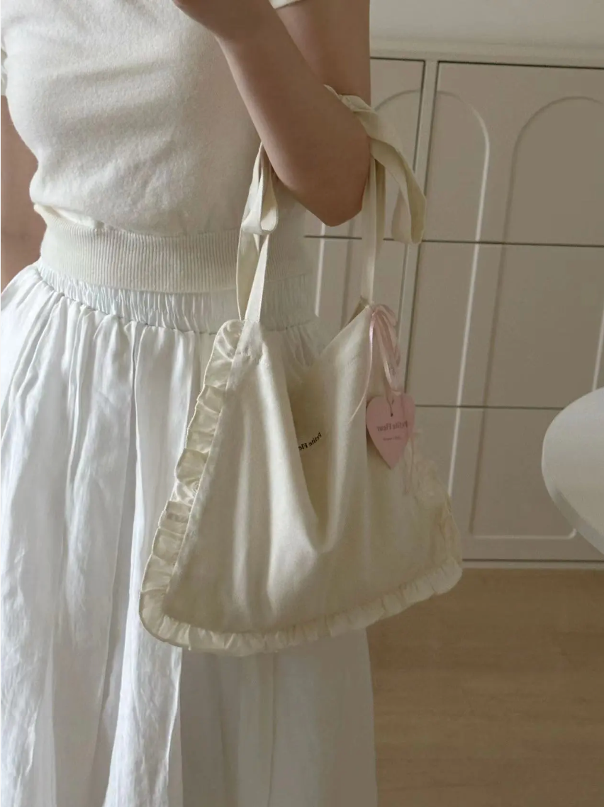 Lace Bow Crossbody Bag