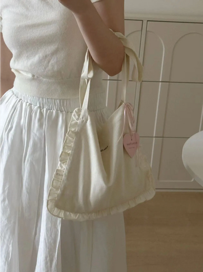 Lace Bow Crossbody Bag
