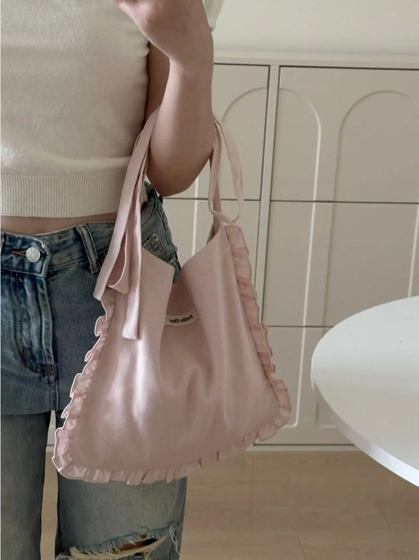 Lace Bow Crossbody Bag