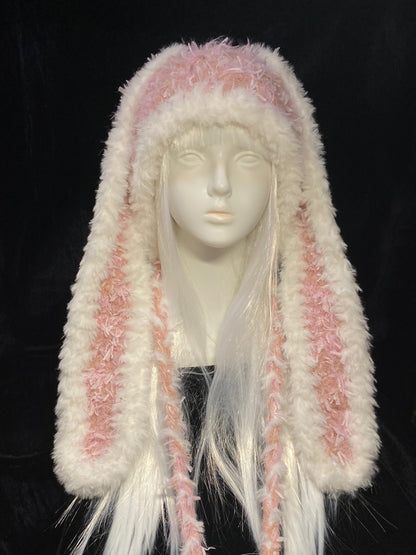 Large Bunny Ears Handmade Crochet Hat