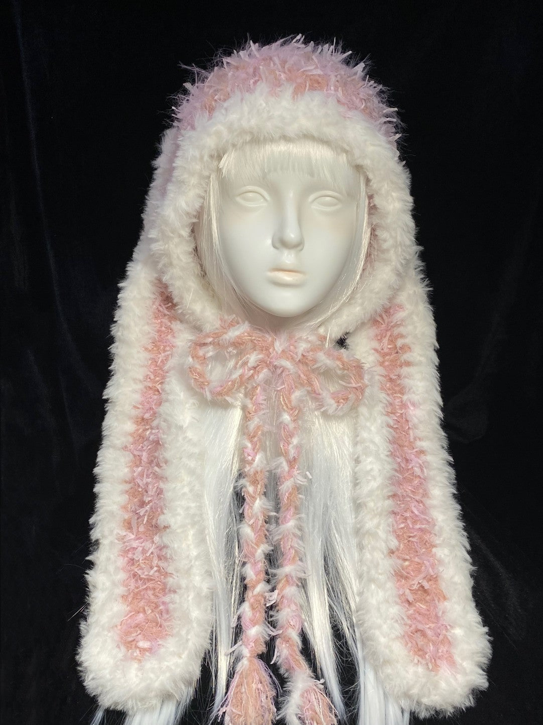 Large Bunny Ears Handmade Crochet Hat