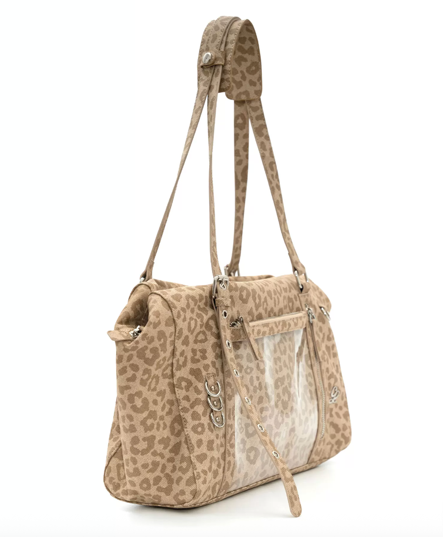 Leopard Print Buckle Strap Ita Shoulder Bag | Bag | Three Fleas