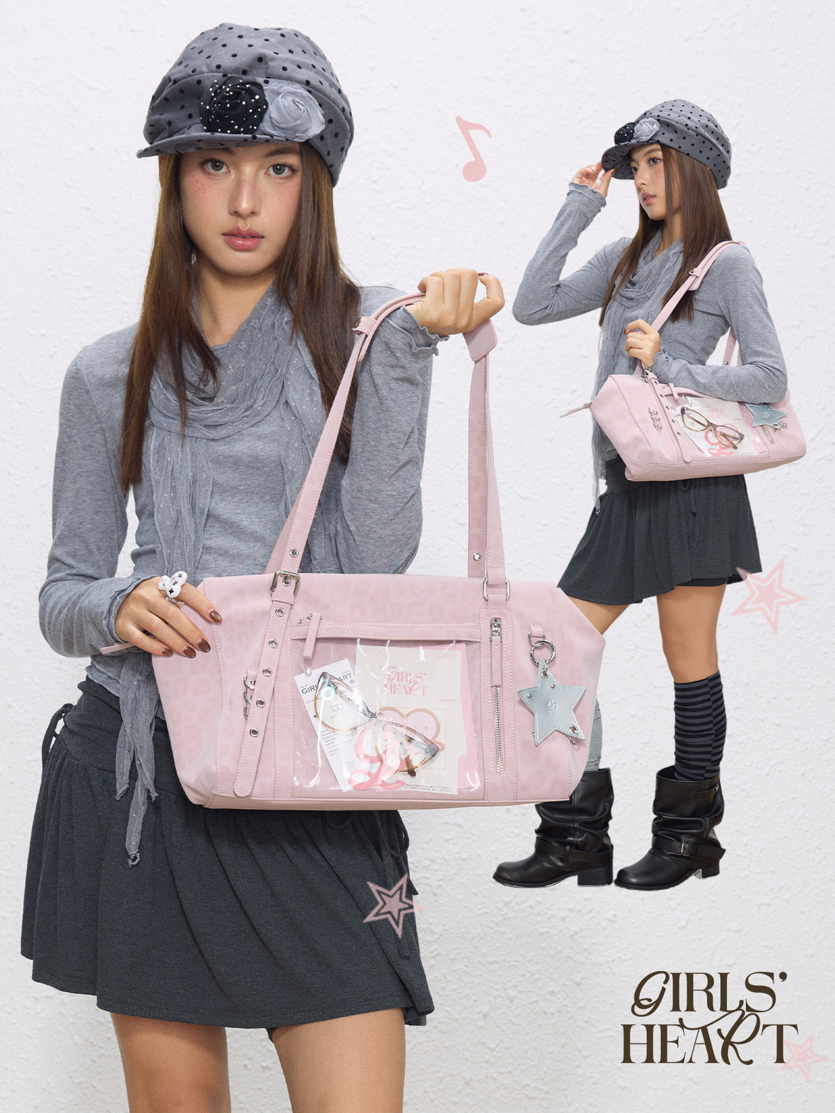 Leopard Print Buckle Strap Ita Shoulder Bag | Bag | Three Fleas