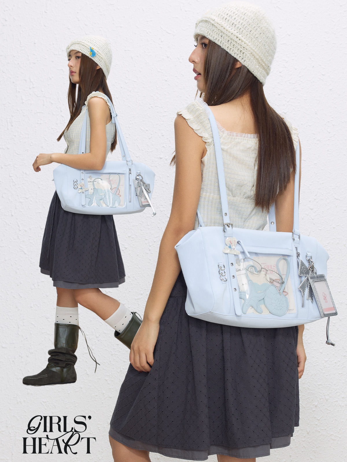 Leopard Print Buckle Strap Ita Shoulder Bag | Bag | Three Fleas