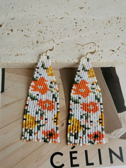 Like Flowers In The Wild MIYUKI Beaded Earrings