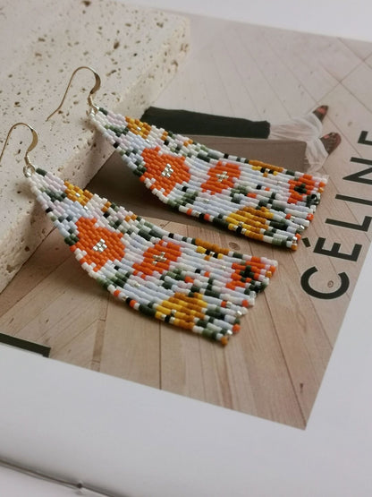 Like Flowers In The Wild MIYUKI Beaded Earrings