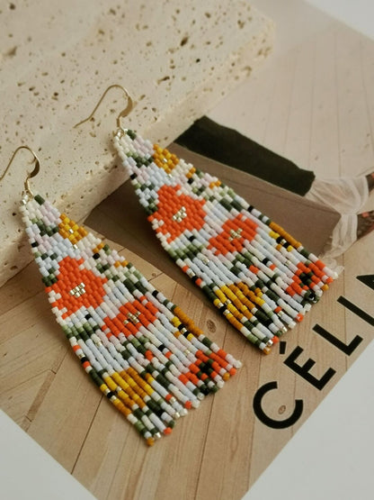 Like Flowers In The Wild MIYUKI Beaded Earrings