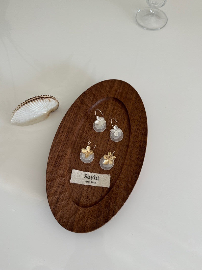 Lilac Shell Earrings