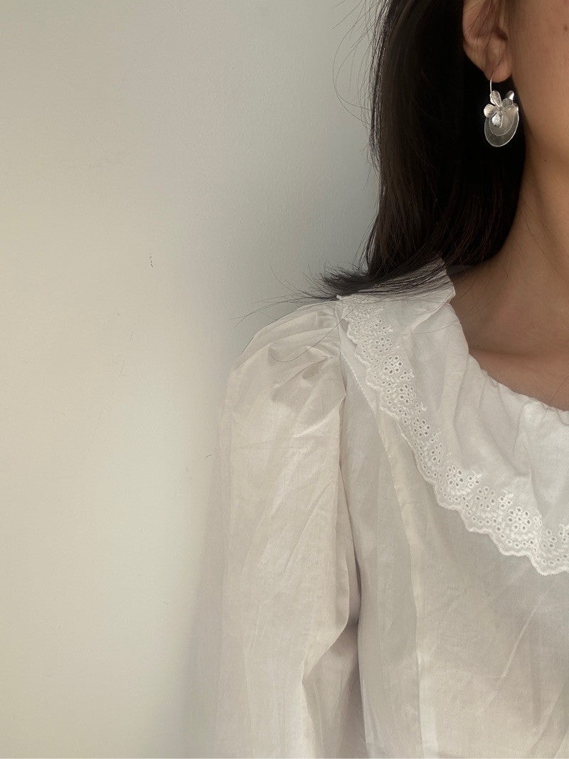 Lilac Shell Earrings