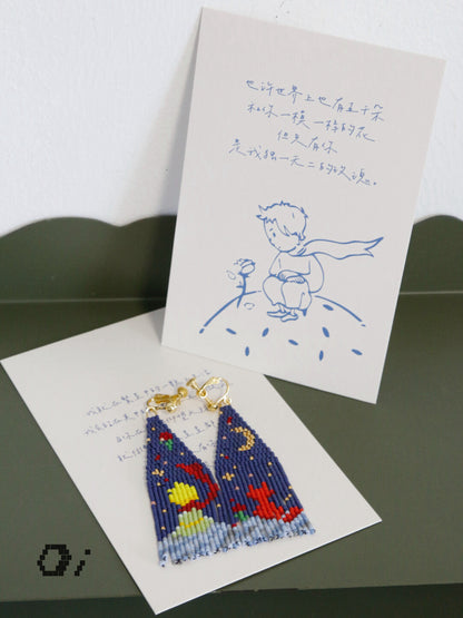 Little Prince MIYUKI Beaded Tassel Earrings