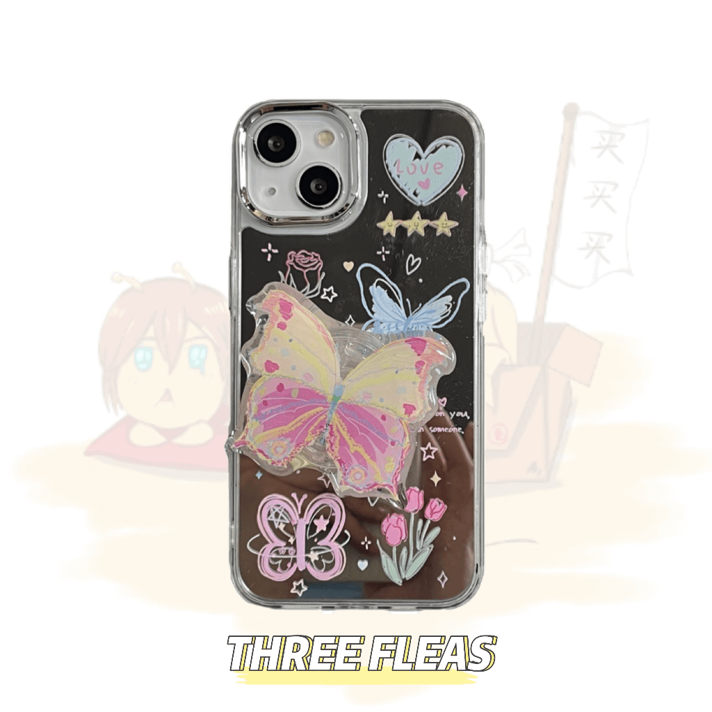 Love butterfly summer vibe mirror phone case