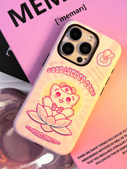 Lucky Lotus Printed Double Layer Phone Case