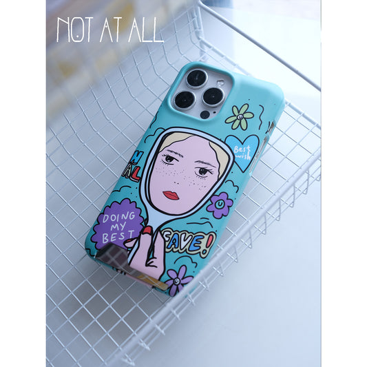 Magic Mirror Girl Cartoon Printed Phone Case