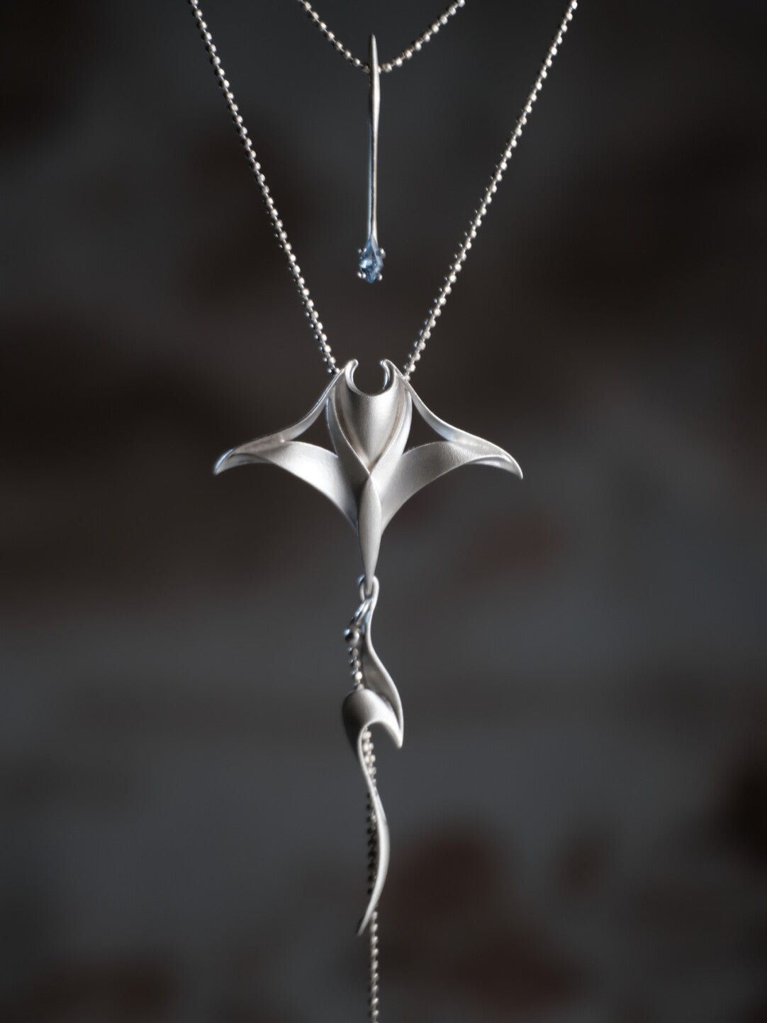 Manta Ray Stacking Necklace