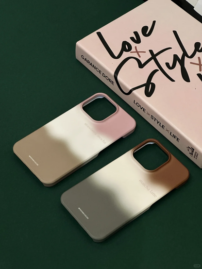 Matcha Latte Ombre Aesthetic Phone Case + AirPods Case