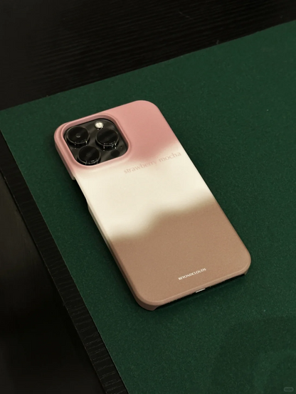 Matcha Latte Ombre Aesthetic Phone Case + AirPods Case